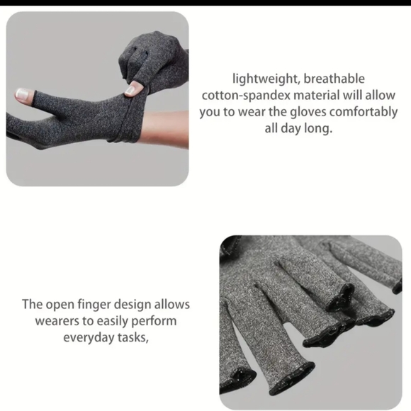 Compression Fingerless Gloves: Anti-Slip & Lightweight for Daily wear &activity - Picture 2 of 10